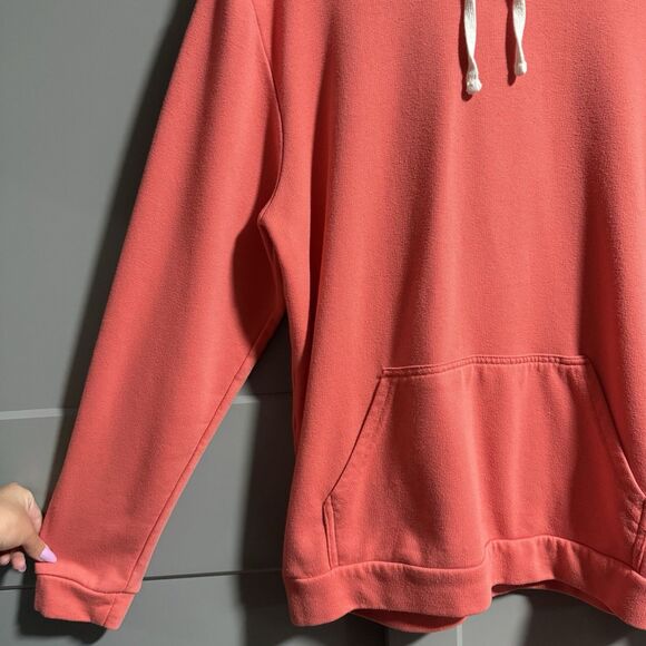 Onia Men Hooded Sweatshirt Kangaroo Pocket Casual Lounge Pink Medium - Picture 3 of 7